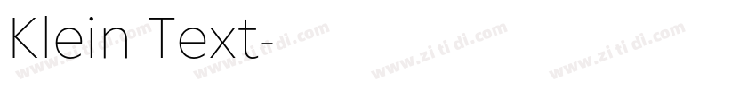 Klein Text字体转换